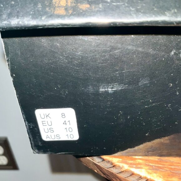 Black Lace Up Combat /Biker Boots size 8 - Picture 4 of 10